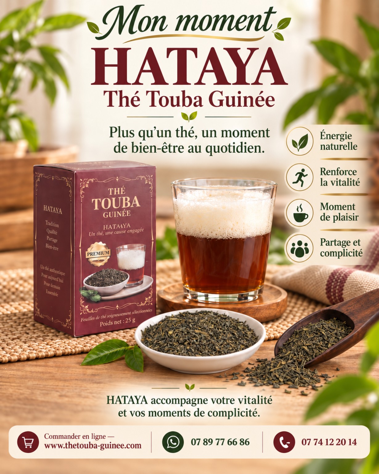 Affiche Mon Moment HATAYA – énergie, vitalité, plaisir, partage et complicité